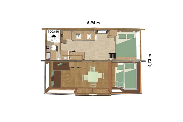 plan karavan 7 2ch veranda