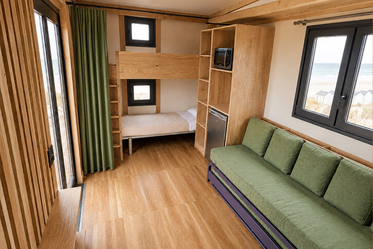 Chambre Cabine Kanopé Tribu